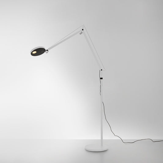 Artemide Demetra LED 2700K White with Floor Support DEM1206