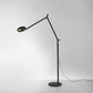 Artemide Demetra LED 3000K Matte Black with Floor Support DEM1215