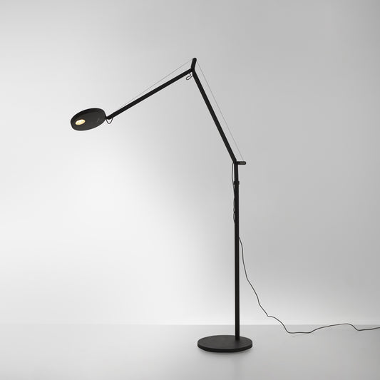 Artemide Demetra LED 3000K Matte Black with Floor Support DEM1215