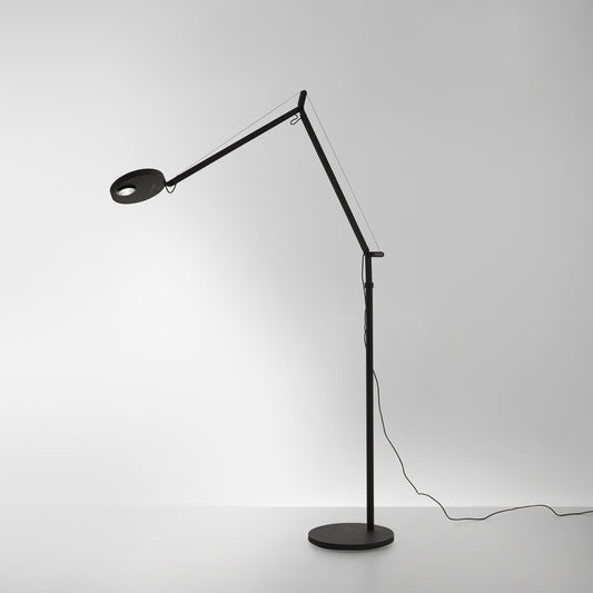 Artemide Demetra Pro LED 3000K Matte Black with Floor Support DEM2202