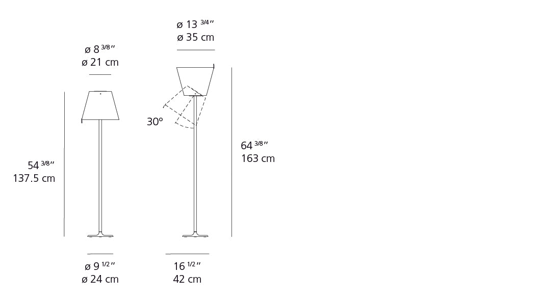 Artemide Melampo Floor Grey 0123018A