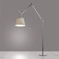 Artemide Tolomeo Mega Floor with 17" Diffuser Parchment Aluminum TLM0102