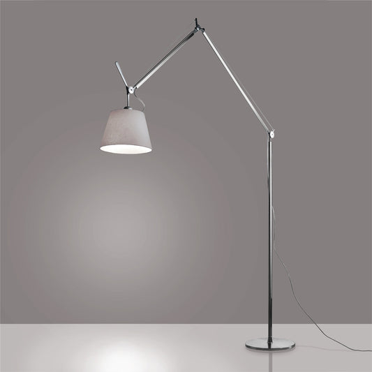 Artemide Tolomeo Mega Floor Aluminum with 12" Diffuser Fiber LED TLM2103