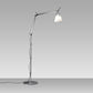 Artemide Tolomeo with Shade Aluminum/Fiber with Floor Support TLS0111