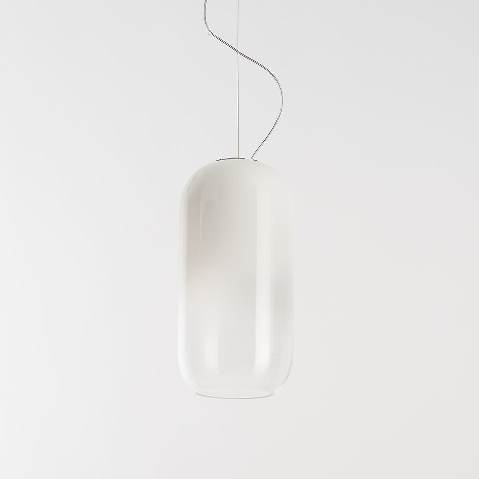 Artemide Gople Suspension White/White Extended 19Ft 1405228A-EXT