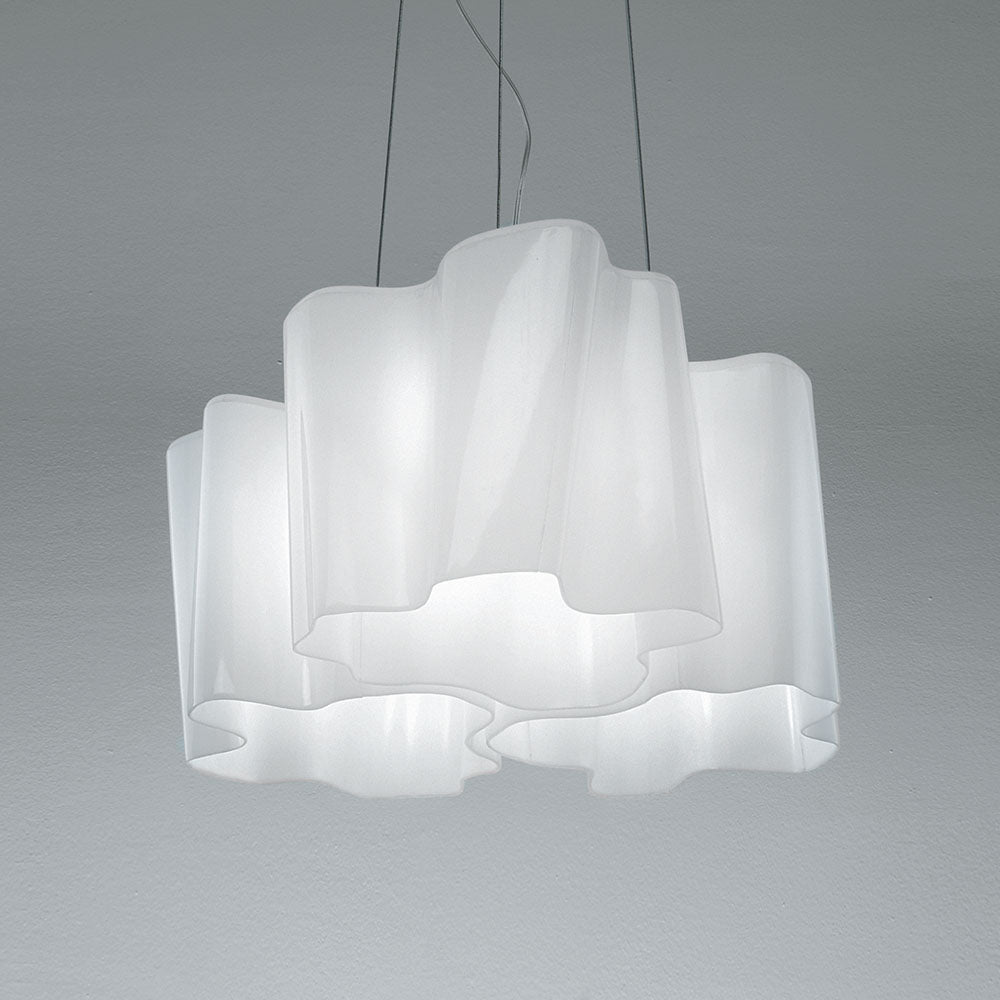 Artemide Logico Micro Suspension Triple Nested Grey/White Extended 15Ft 0649028A-EXT