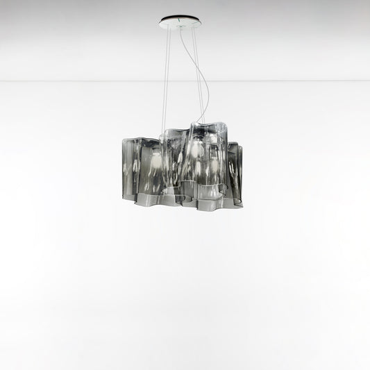 Artemide Logico Mini Suspension Triple Nested Grey/Smoke Extended 15Ft 0698018AEXT