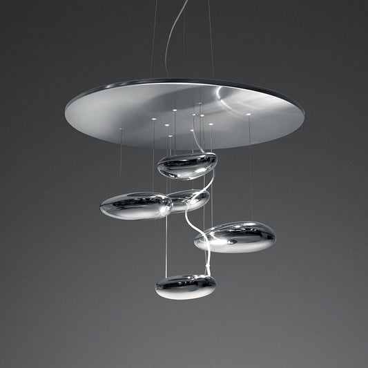 Artemide Mercury Mini Suspension LED 2700K Inox Extended 15Ft 1477W18A-EXT