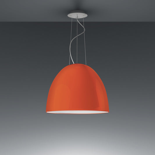 Artemide Nur Gloss Suspension LED Orange Extended 15Ft A243468-EXT