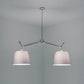 Artemide Tolomeo Double Shade Suspension with 14" Diffuser Fiber TOL1014