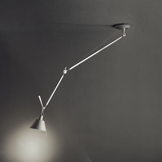 Artemide Tolomeo Off-Center Suspension Aluminum with 8" Diffuser TOL1020