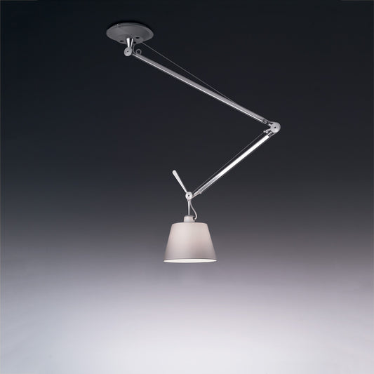 Artemide Tolomeo Off-Center Suspension with 10" Diffuser Fiber TOL1040