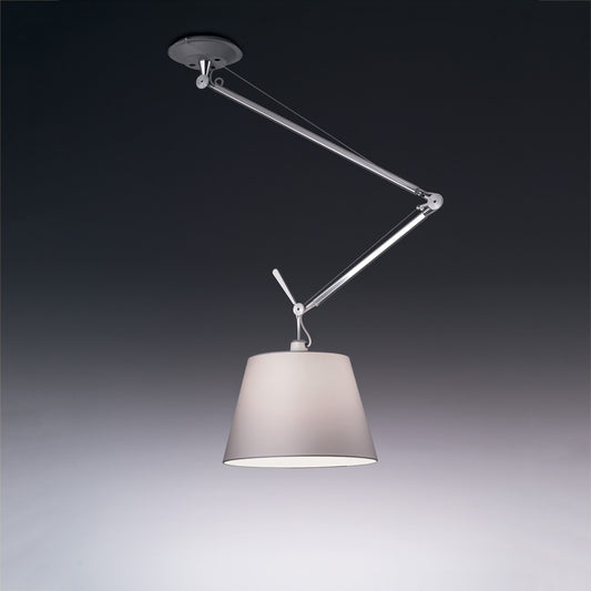 Artemide Tolomeo Off-Center Suspension with 17" Diffuser Fiber TOL1046