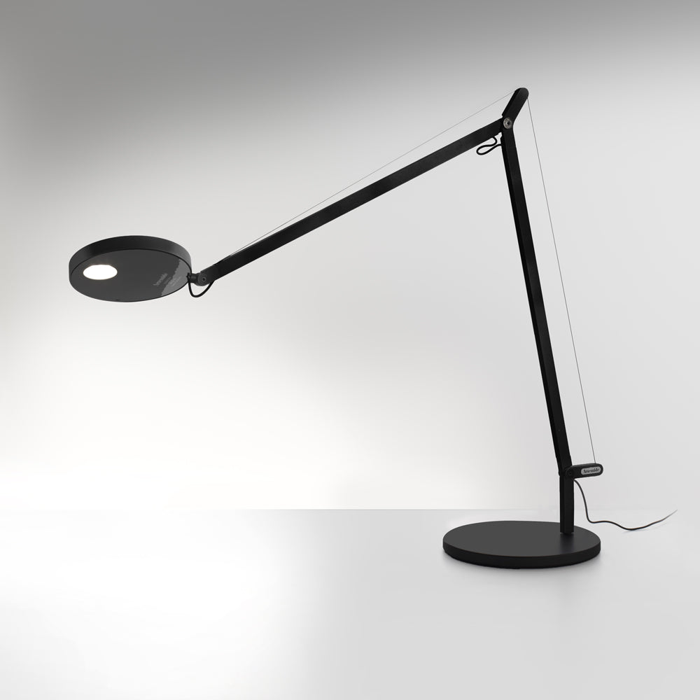 Artemide Demetra Table Lamp, Matte Black, Base, 3000K · Dimmer (item DEM1057)