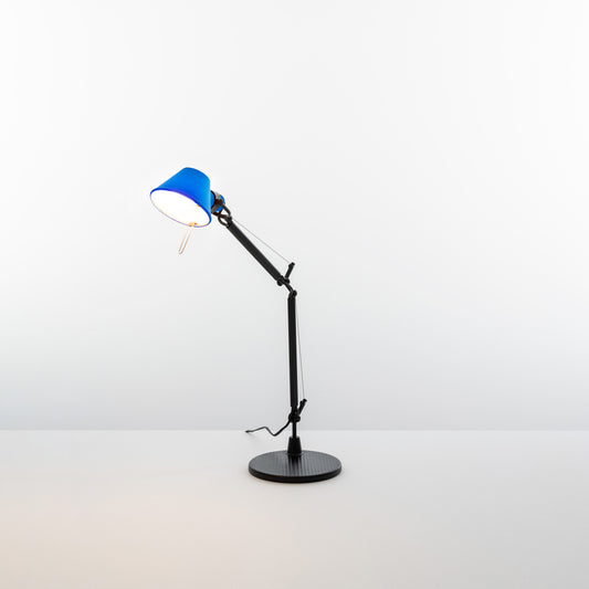 Artemide Tolomeo Micro Black-Blue with Base AS01183801