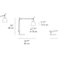 Artemide Tolomeo with Shade Aluminum/Parchment with Base TLS0000