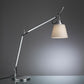 Artemide Tolomeo with Shade Aluminum/Parchment with Base TLS0000