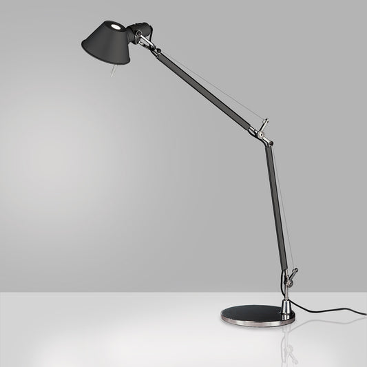 Artemide Tolomeo Classic Black with Base Aluminum TOL0001
