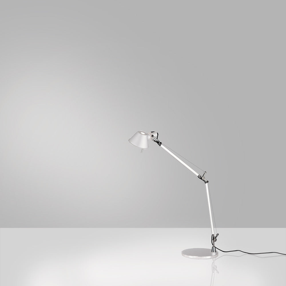 Artemide Tolomeo Mini White with Base Aluminum TOL0047