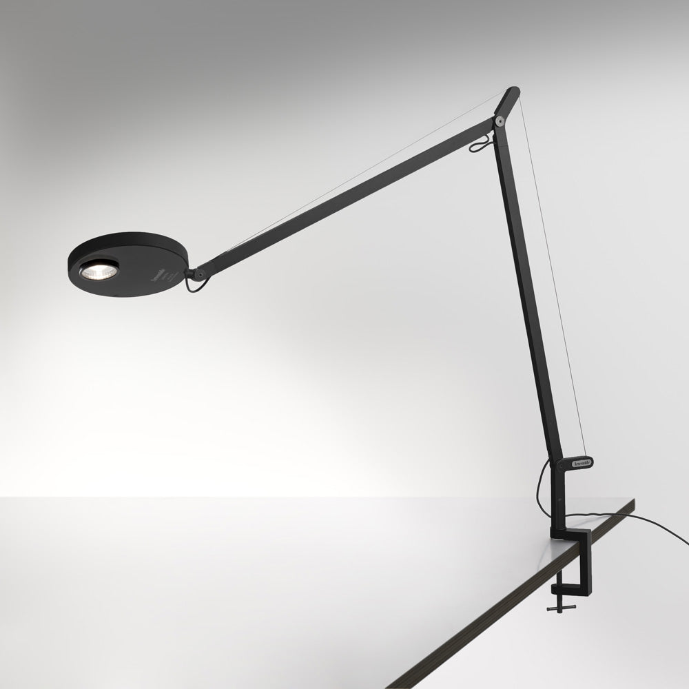 Artemide Demetra Pro Table Lamp, Matte Black, Clamp (item DEM2022)