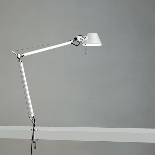 Artemide Tolomeo Classic White with Clamp Aluminum TOL0017