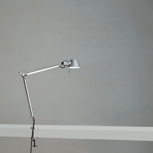 Artemide Tolomeo Mini Aluminum with Clamp TOL0055