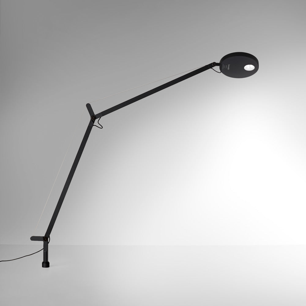 Artemide Demetra Table Lamp, Matte Black, Desk Support (Inset Pivot), 2700K · Dimmer (item DEM1058)