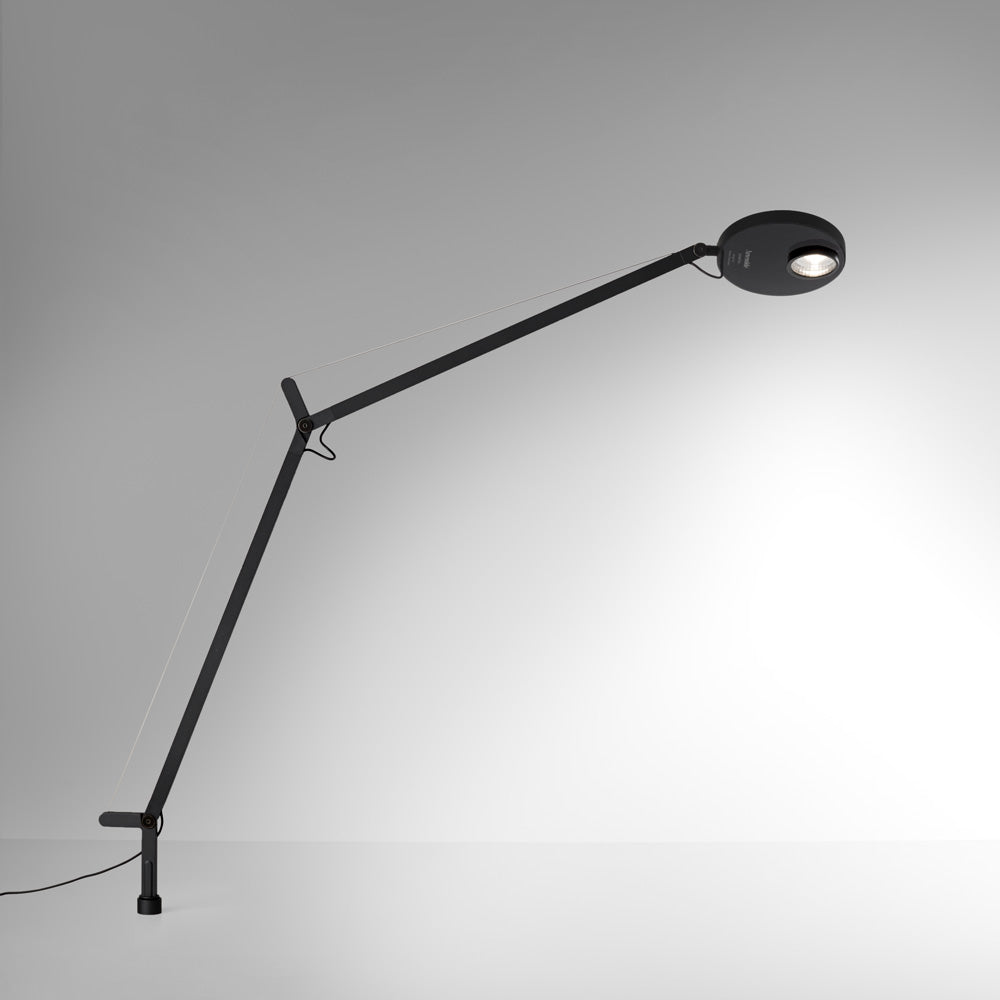 Artemide Demetra Pro Table Lamp, Matte Black, Desk Support (Inset Pivot) (item DEM2042)