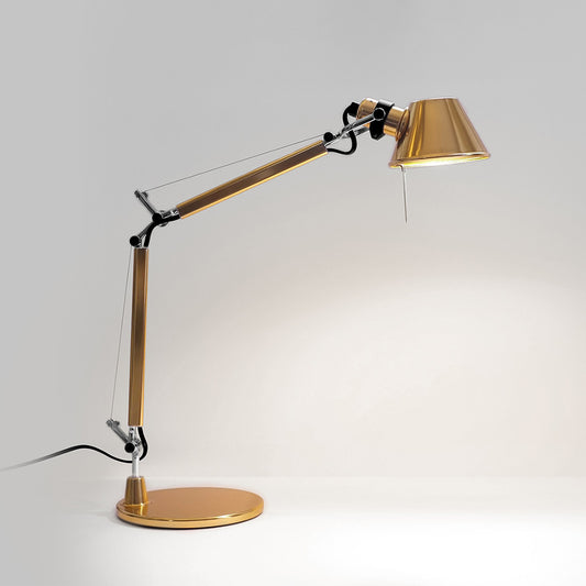 Artemide Tolomeo Micro Gold with Base 0011868A