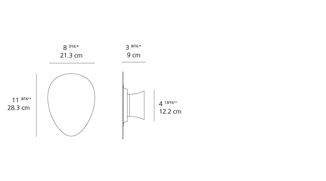 Artemide Facce Wall/Ceiling Tetro Raised LED 3500K White RDFAK03L83506W
