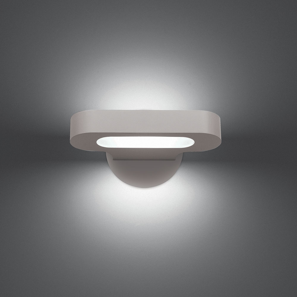 Artemide Talo Wall Light, Silver, Mini 21 (9"), LED 20W · 2700K · 0-10V dim (item 0615W28A)