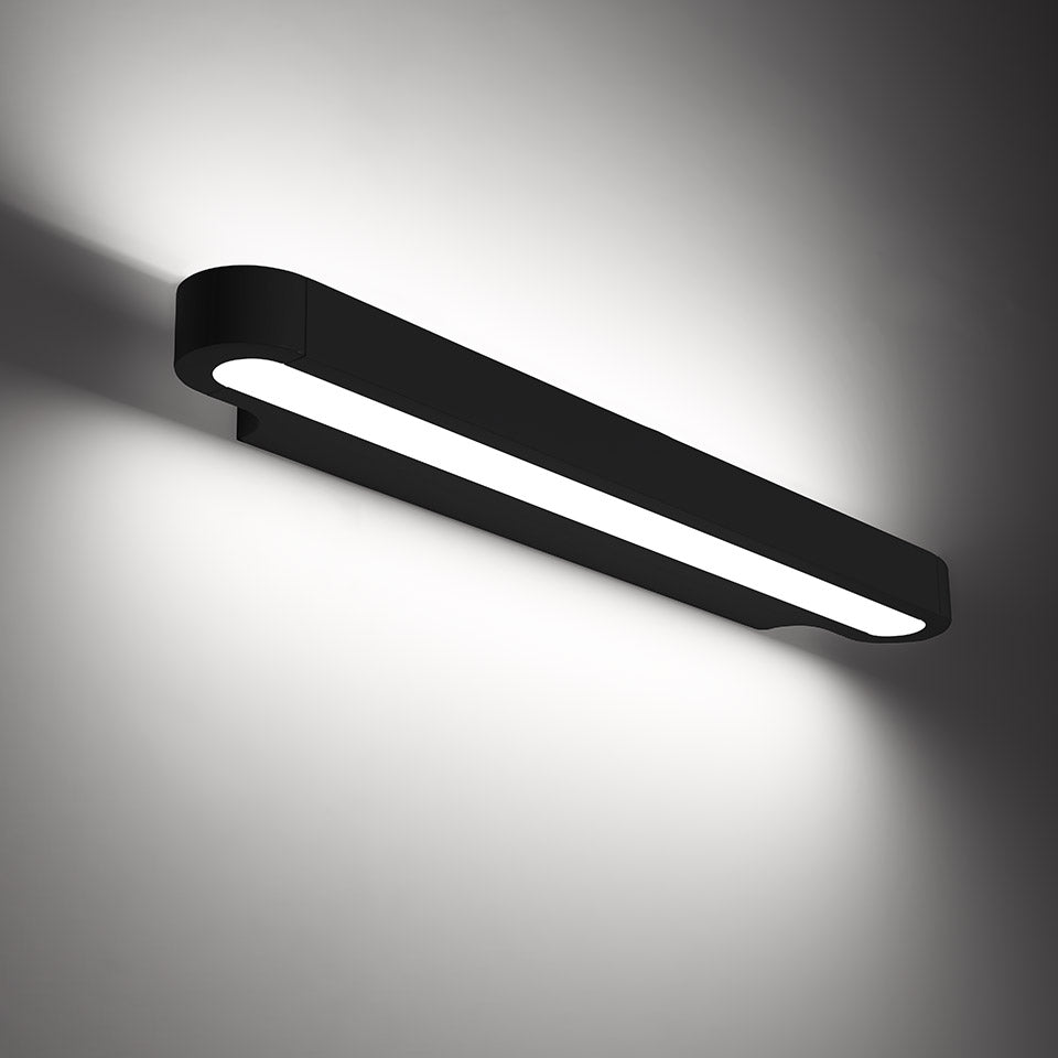 Artemide Talo Wall Light, Matte Black, 90 (36"), LED 40W · 3000K · Phase dim · 120V (item 1916188A)