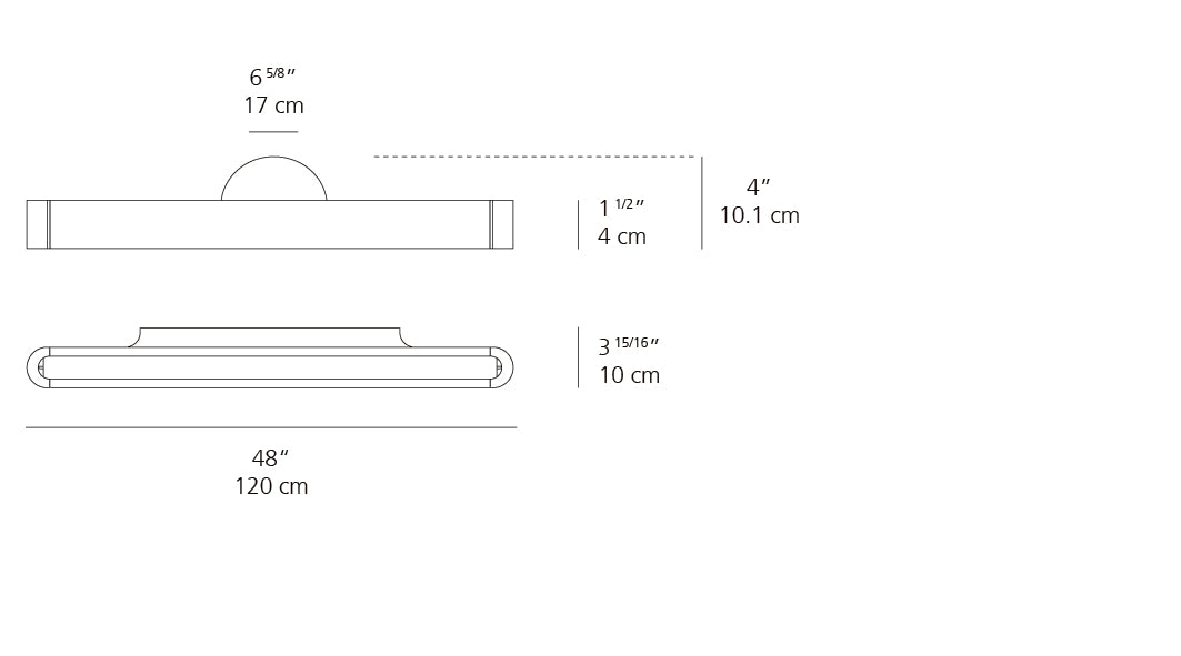 Artemide Talo Wall Light dimension drawing 3