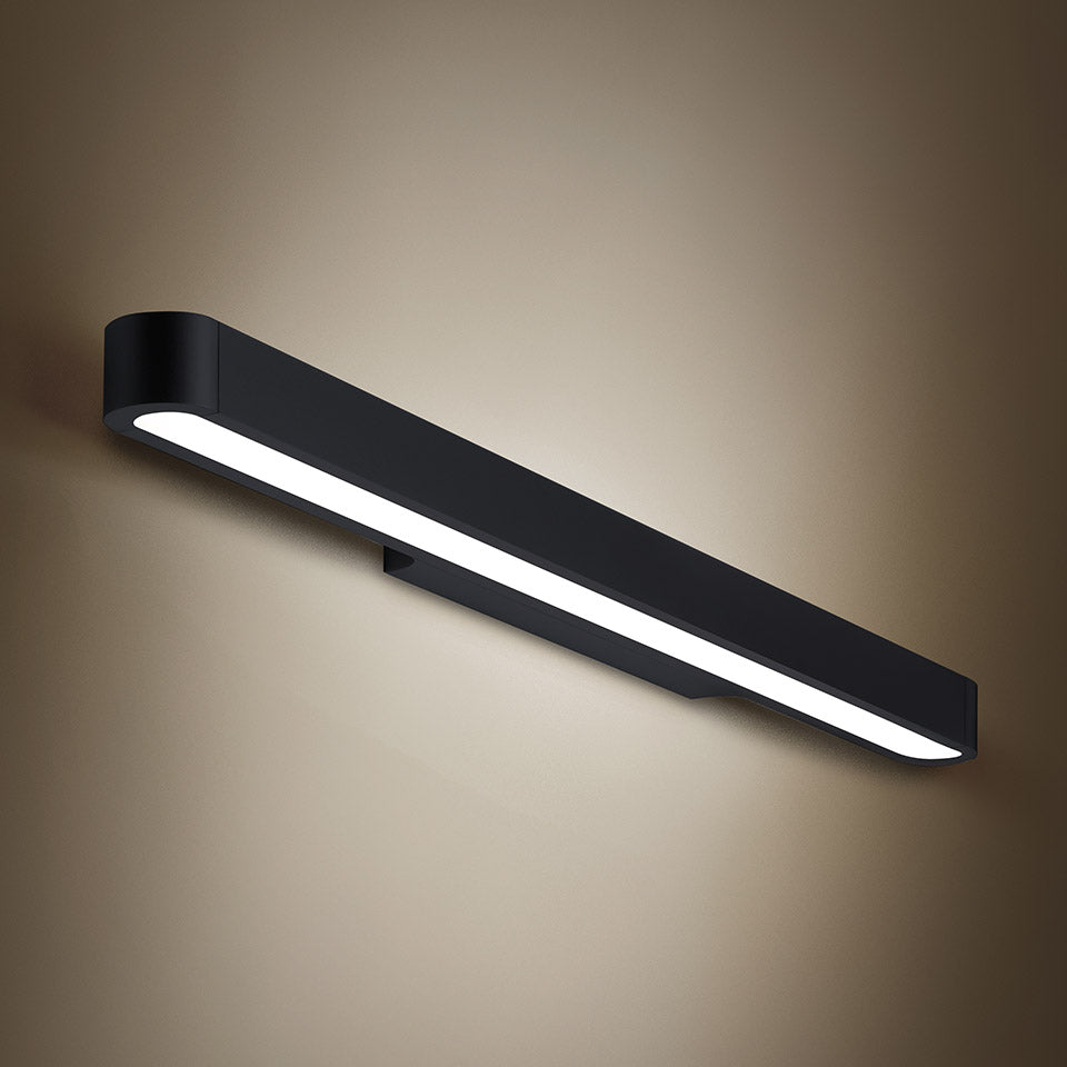 Artemide Talo Wall Light, Matte Black, 150 (60"), LED 54W · 3000K · Phase dim · 120V (item 1920188A)
