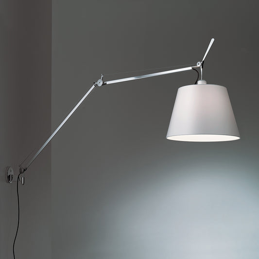 Artemide Tolomeo Mega Wall with 12" Diffuser Fiber Aluminum TLM1101