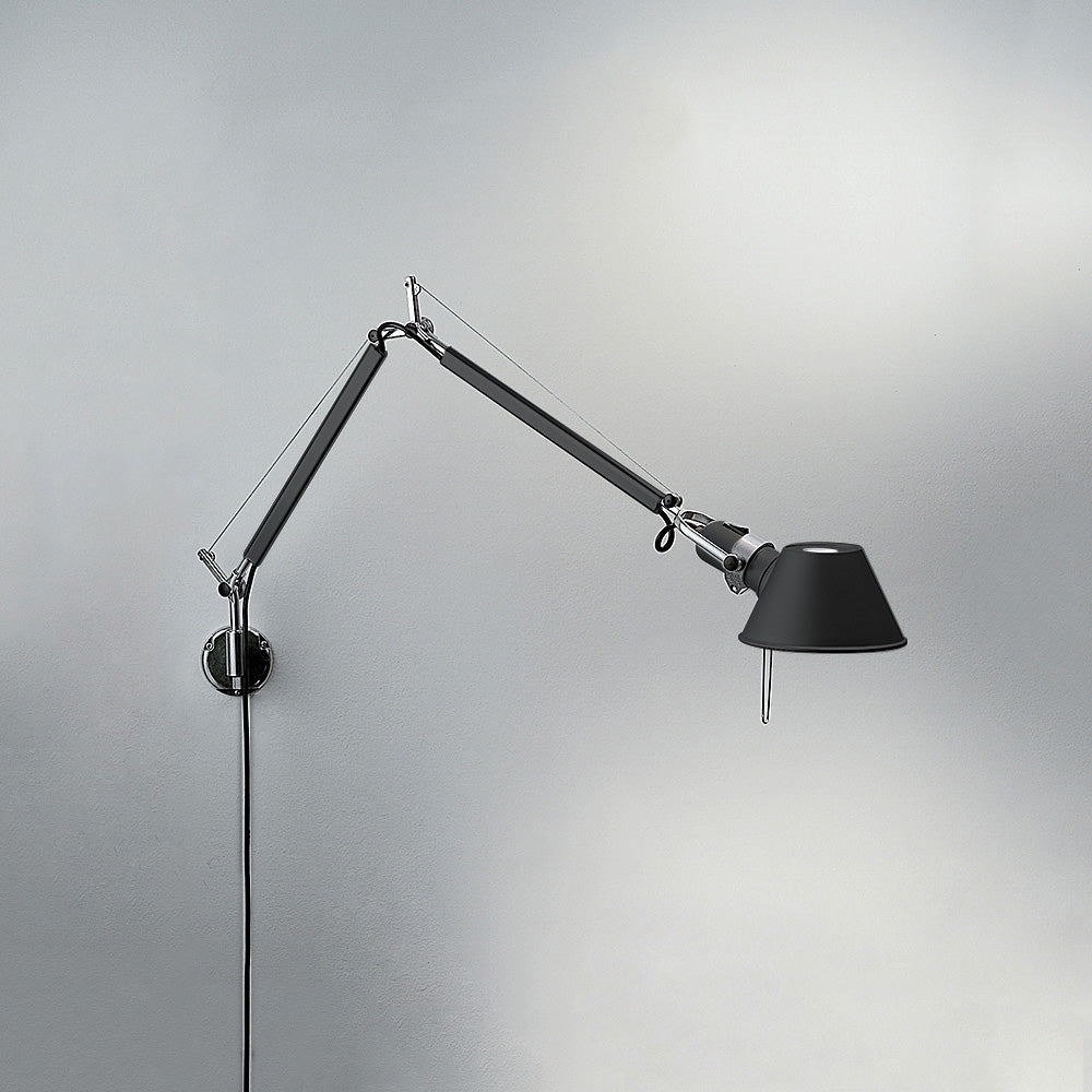 Artemide Tolomeo Mini Black with S Bracket TOL1122