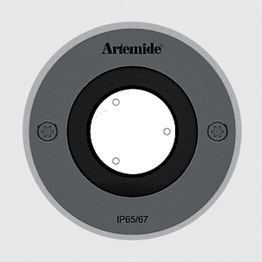 Artemide Ego 90 Downlight Round LED 4000K 24 Degree Steel T4082FLN08
