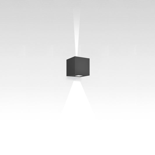 Artemide Effetto 14 Square Wall LED 1 Beam Narrow Spot/1 Beam Wide Flood Anthracite T4201NLW28