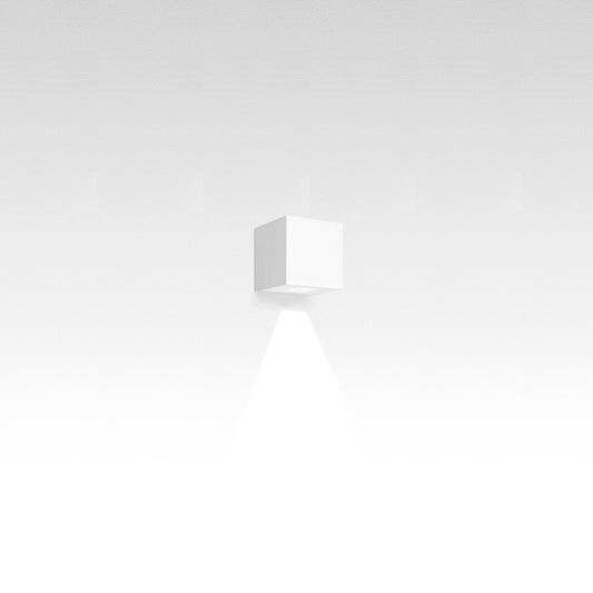 Artemide Effetto 14 Square Wall LED 1 Beam Wide Flood White T42021LW08