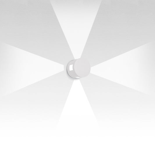 Artemide Effetto 16 Round Wall LED 4 Beam Wide Flood White T42104LW08