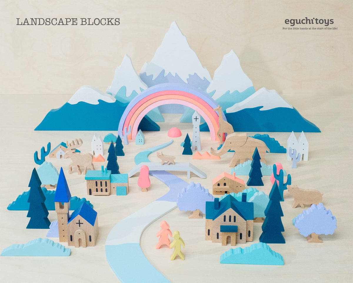 Eguchi Toys Landscape Blocks Large – set overview on the box art