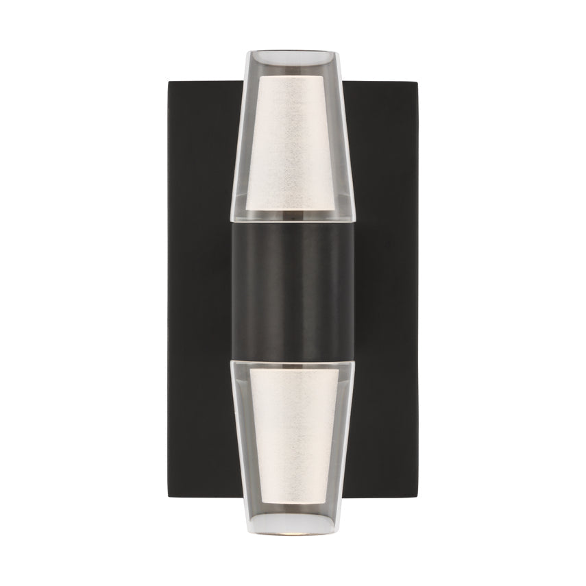 Lassell Single Short LED Wall Sconce Crystal Metal Accent by Visual & Comfort & Co