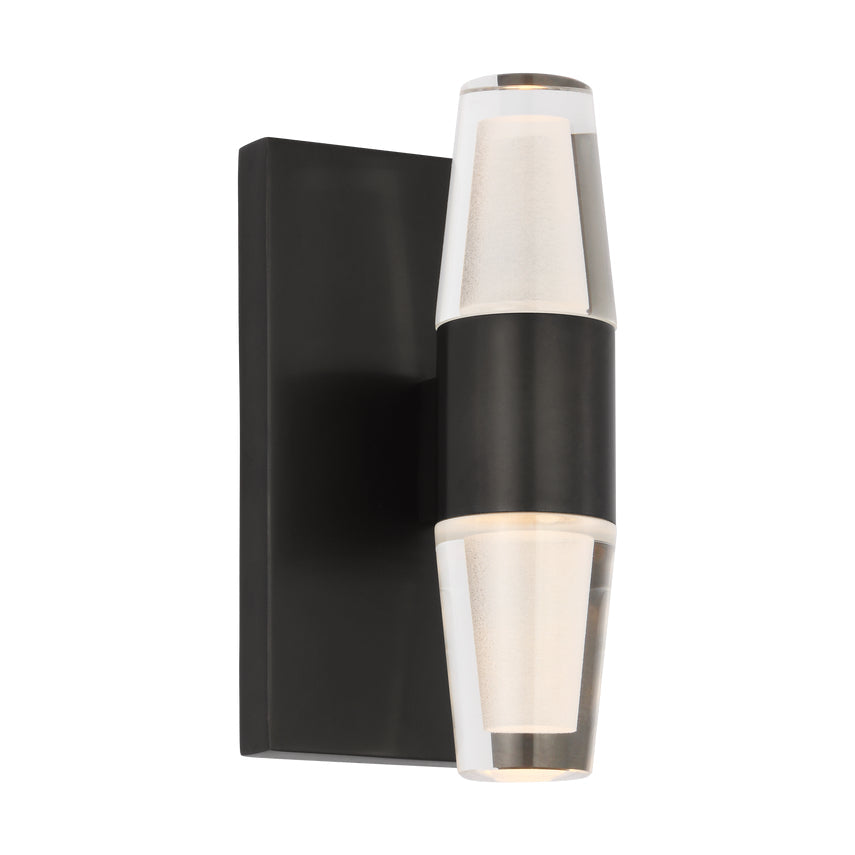 Lassell Single Short LED Wall Sconce Crystal Metal Accent by Visual & Comfort & Co