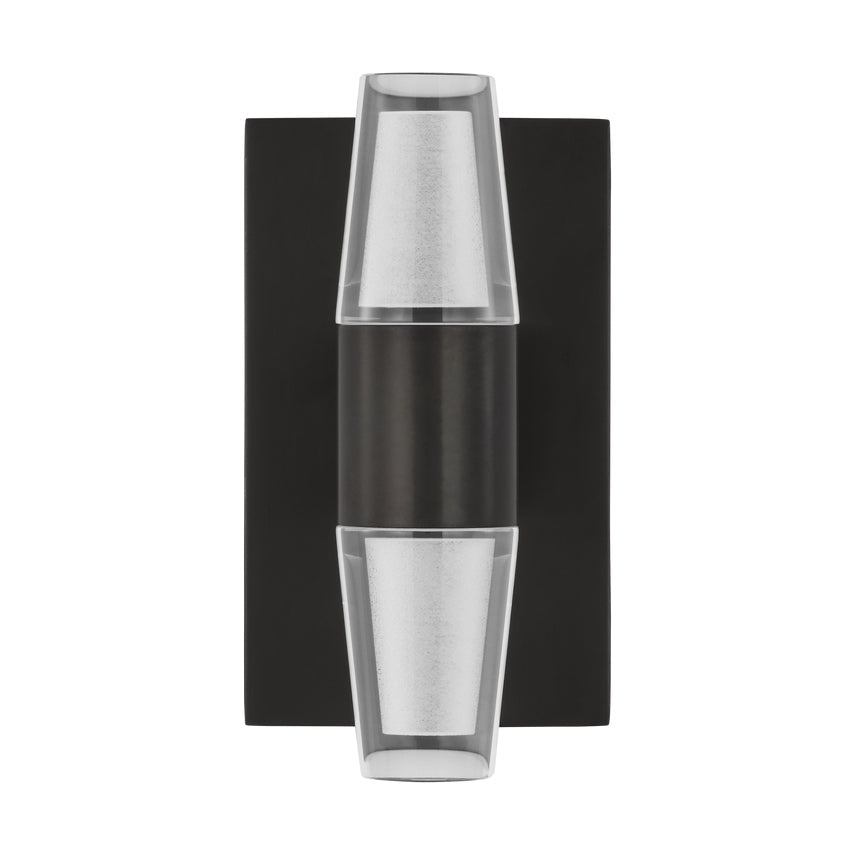 Lassell Single Short LED Wall Sconce Crystal Metal Accent by Visual & Comfort & Co