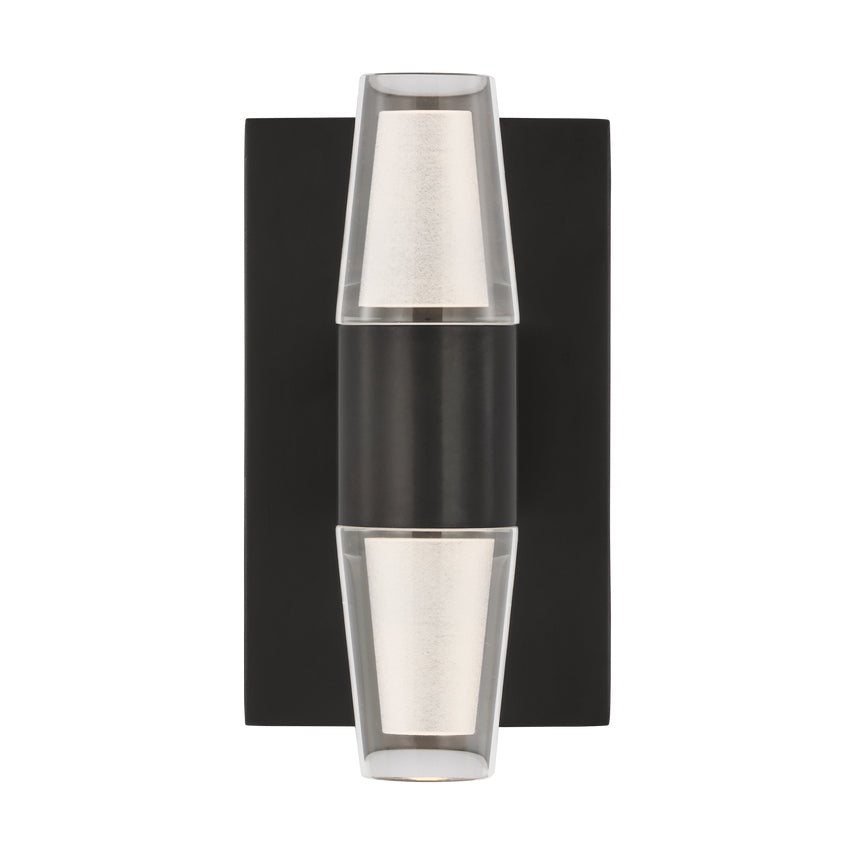 Lassell Single Short LED Wall Sconce Crystal Metal Accent by Visual & Comfort & Co
