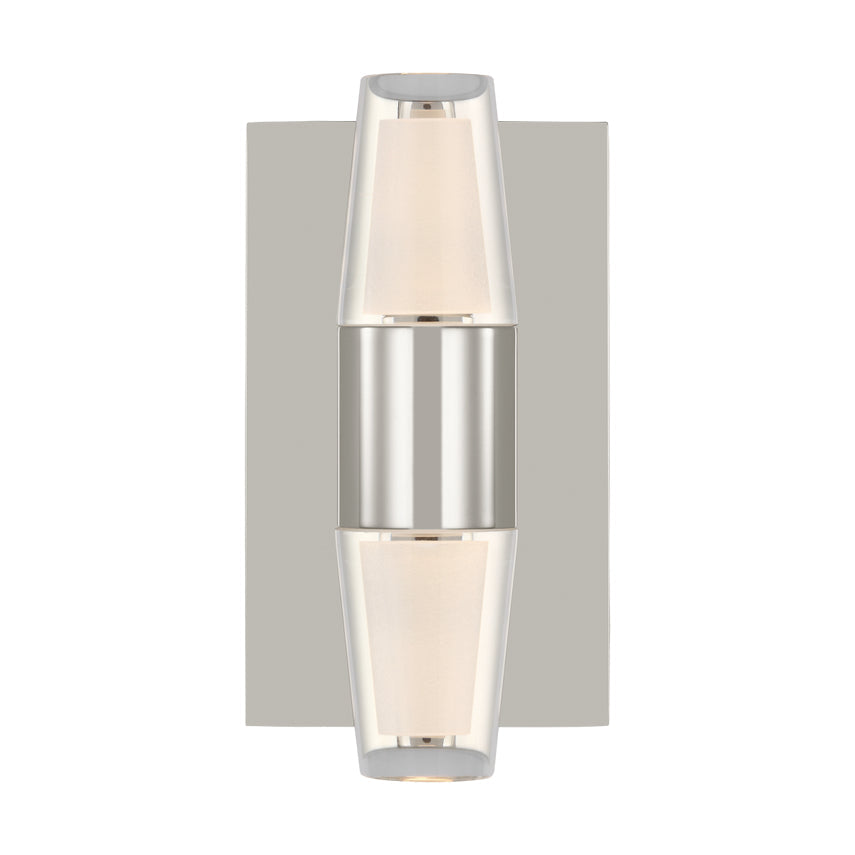 Lassell Single Short LED Wall Sconce Crystal Metal Accent by Visual & Comfort & Co