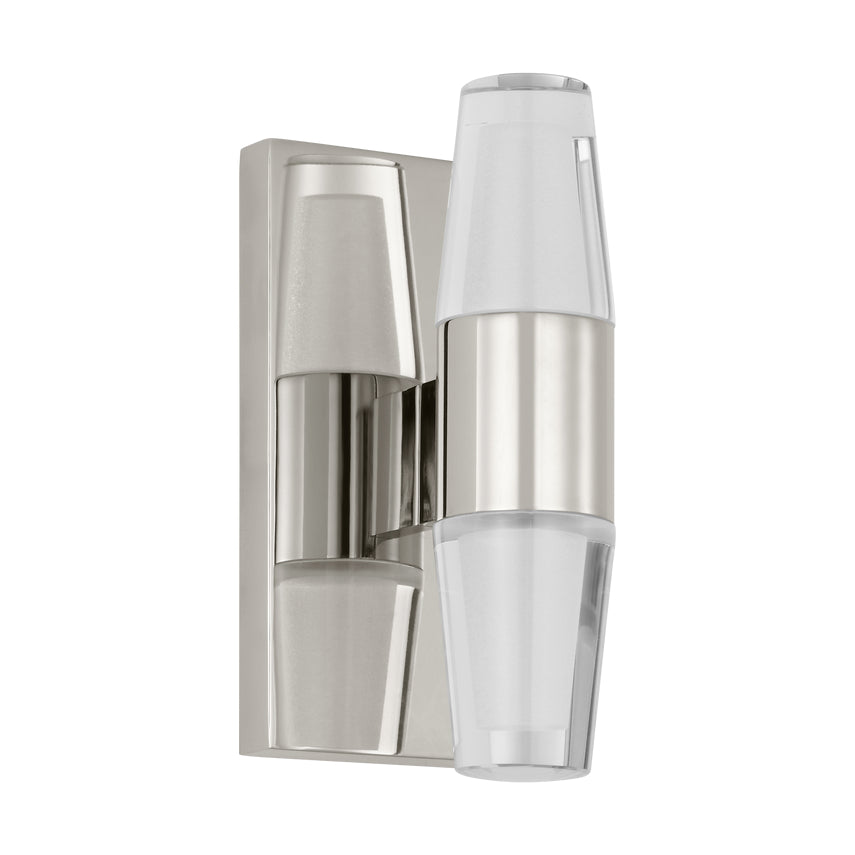 Lassell Single Short LED Wall Sconce Crystal Metal Accent by Visual & Comfort & Co