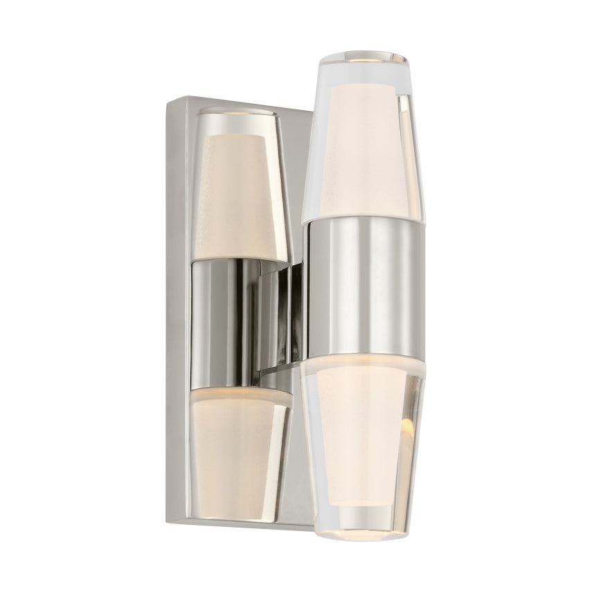Lassell Single Short LED Wall Sconce Crystal Metal Accent by Visual & Comfort & Co