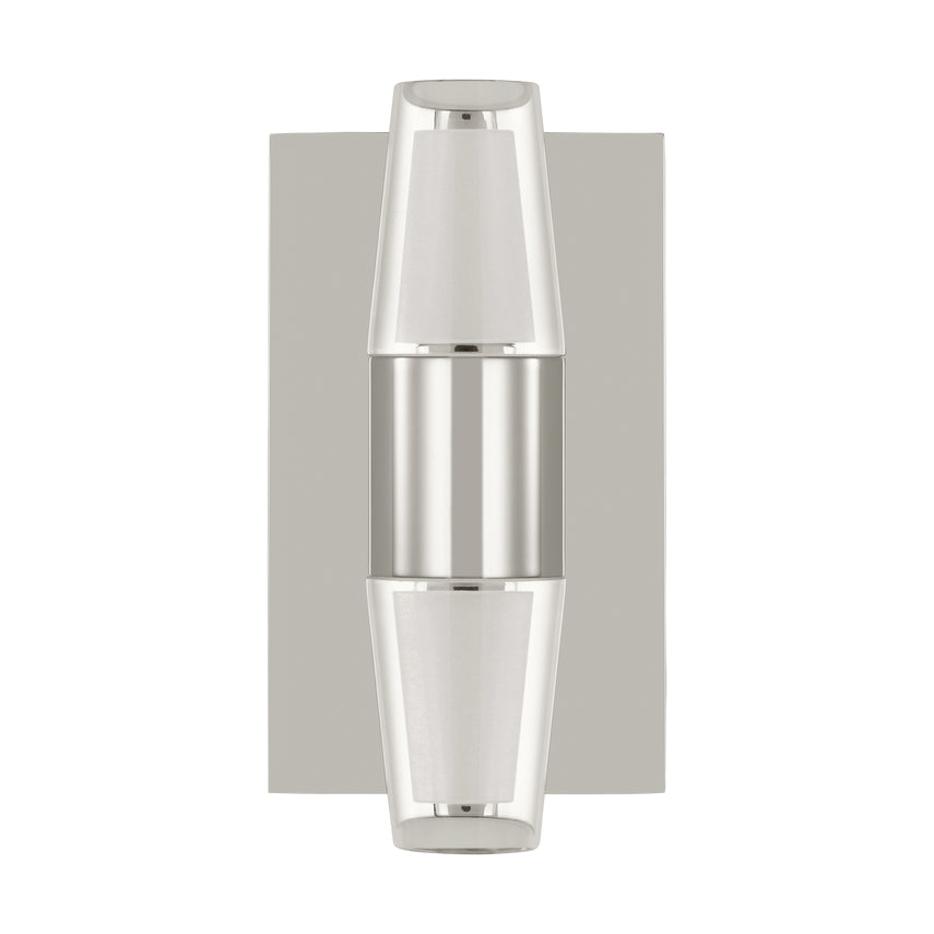 Lassell Single Short LED Wall Sconce Crystal Metal Accent by Visual & Comfort & Co