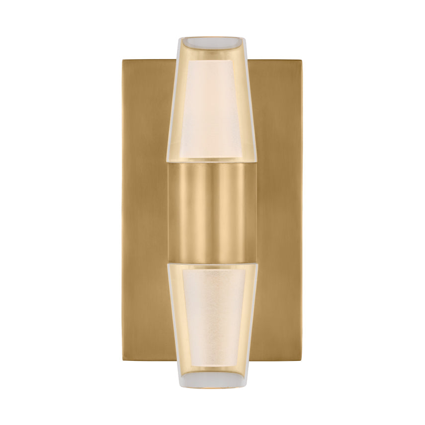 Lassell Single Short LED Wall Sconce Crystal Metal Accent by Visual & Comfort & Co
